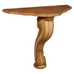 Console italienne laquée et peinte du XXe siècle