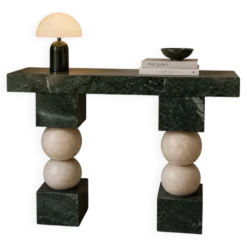 Console marbre et travertin