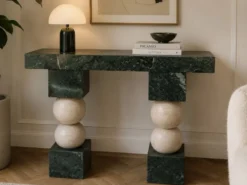 Console marbre et travertin