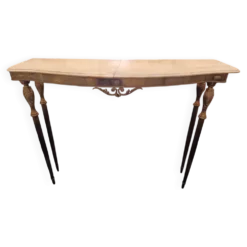 Console Mid-Century en Marbre et Laiton par Pier Luigi Colli – Italie,