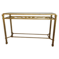 Console métal doré