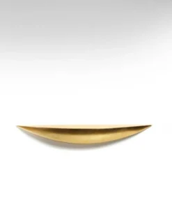 Console murale en bois et feuille d'or par Marco Bagnoli pour Memphis, années 1970.