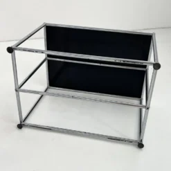 Console noire de Fritz Haller & Paul Schärer pour USM Haller, 1980