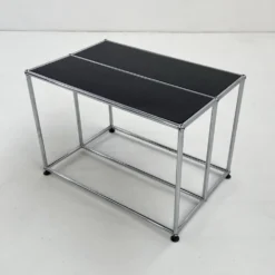 Console noire de Fritz Haller & Paul Schärer pour USM Haller, 1980