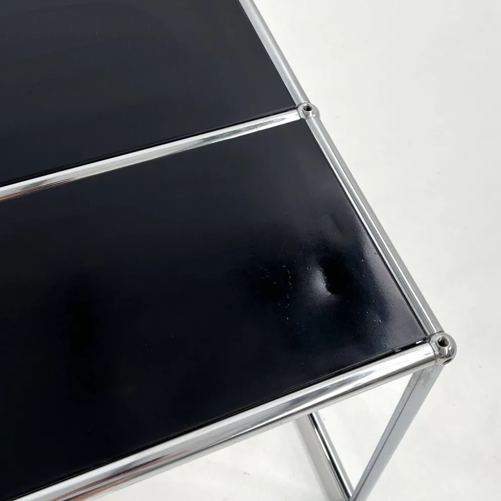 Console noire de Fritz Haller & Paul Schärer pour USM Haller, 1980