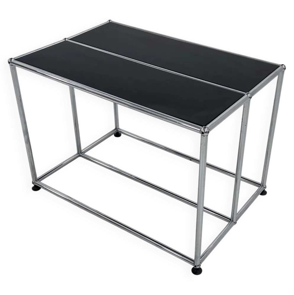Console noire de Fritz Haller & Paul Schärer pour USM Haller, 1980