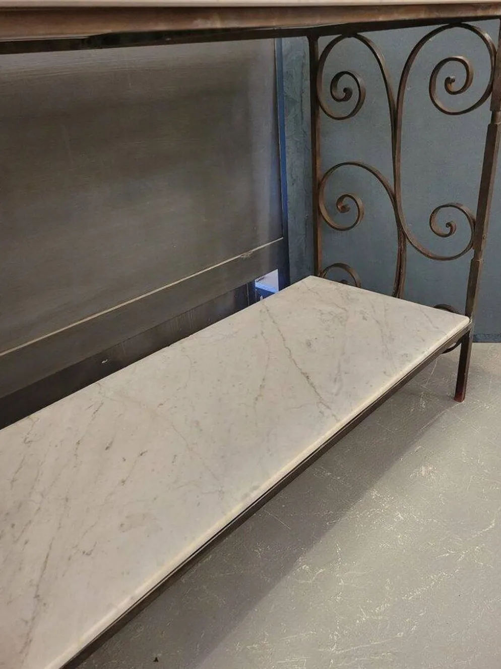 Console ou Etagère en fer forgé