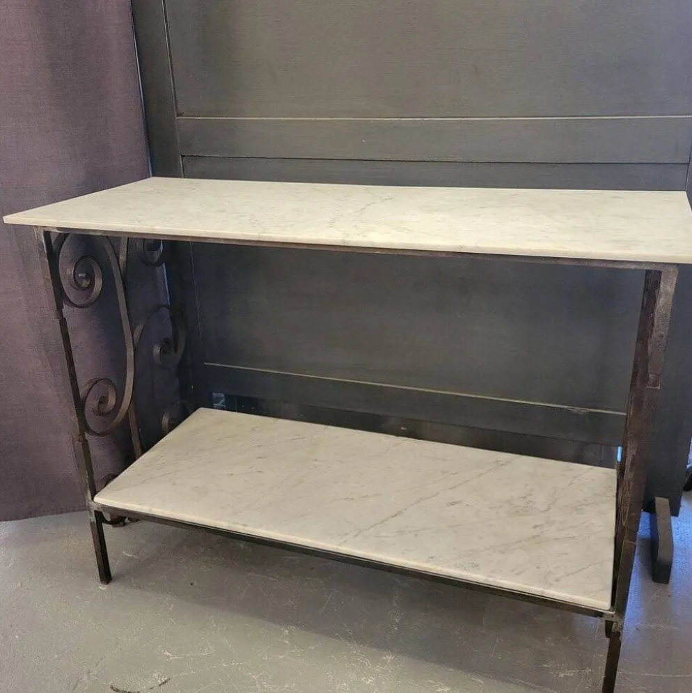 Console ou Etagère en fer forgé