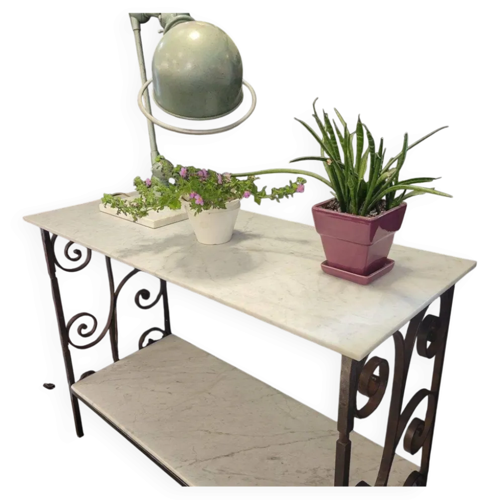 Console ou Etagère en fer forgé