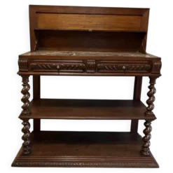 Console ou table de service bois tourné