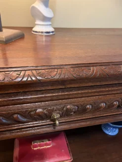 Console ou table de service bois tourné