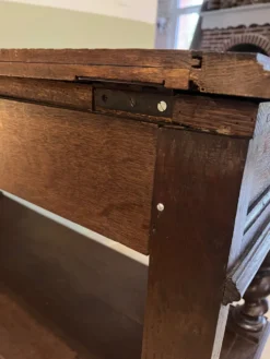 Console ou table de service bois tourné
