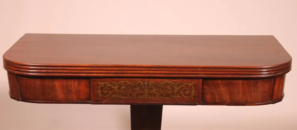 Console Ou Table à Jeux En Acajou d'époque Regency