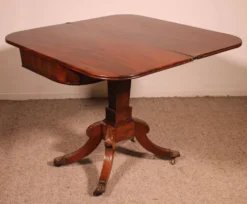 Console Ou Table à Jeux En Acajou d'époque Regency