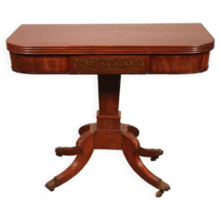 Console Ou Table à Jeux En Acajou d'époque Regency