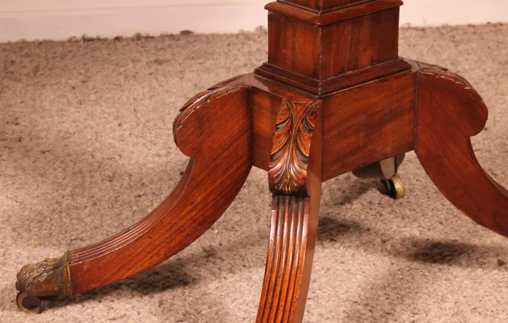Console Ou Table à Jeux En Acajou d'époque Regency
