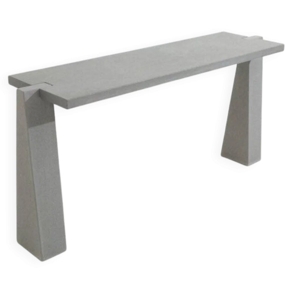 Console Pietra Serena Modèle Incas par Angelo Mangiarotti pour Skipper, années 1990.