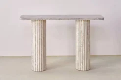 Console rectangulaire Olympia 130x30 - Travertin Naturel