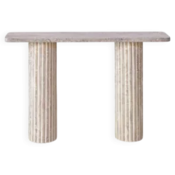 Console rectangulaire Olympia 130x30 - Travertin Naturel