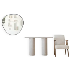 Console rectangulaire Olympia 130x30 - Travertin Naturel