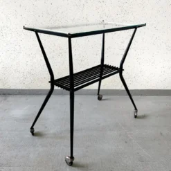 Console roulante design années 50