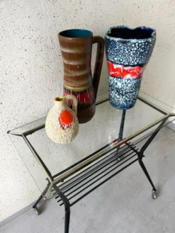 Console roulante design années 50