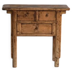 Console Shanxi en sapin à patine sombre – Chine, vers 1930