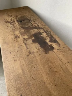 Console table de travail chêne massif 220cm