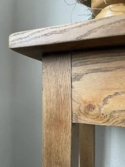 Console table de travail chêne massif 220cm