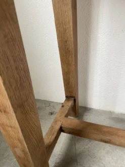 Console table de travail chêne massif 220cm