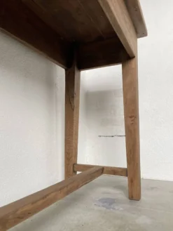 Console table de travail chêne massif 220cm