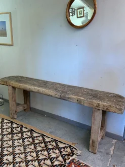 Console établi ancien brutaliste
