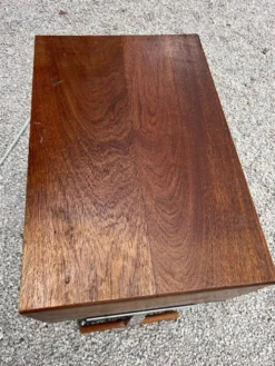 Console vintage bois et métal