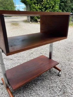 Console vintage bois et métal