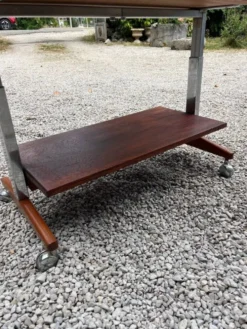 Console vintage bois et métal