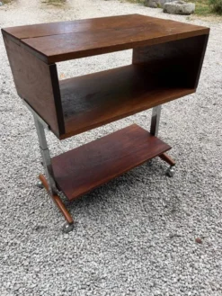 Console vintage bois et métal