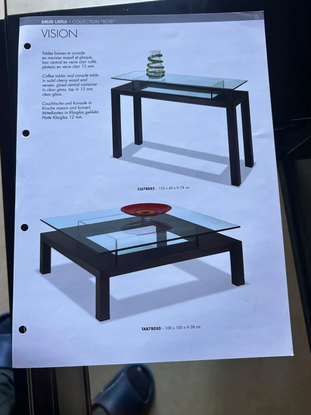 Console vision David lange