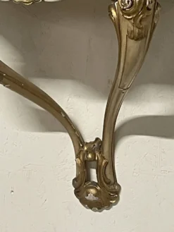 Coppia di consolle pensili con specchiera in stile Luigi XV