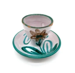 Coquetier au décor floral – Robert Picault, 1960
