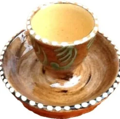 Coquetier coupelle céramique Alsacienne