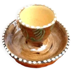 Coquetier coupelle céramique Alsacienne