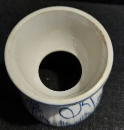 Coquetier diabolo faïence début XXème