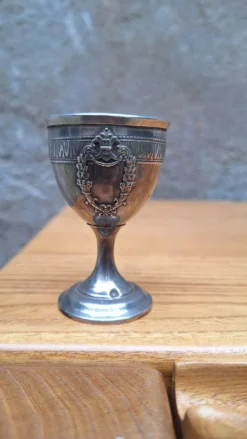 Coquetier en argent fin 19ème