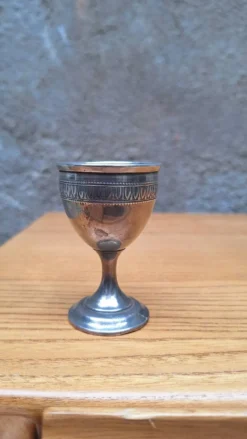 Coquetier en argent fin 19ème