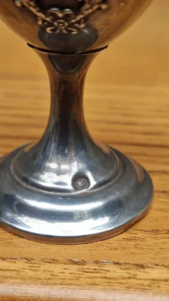 Coquetier en argent fin 19ème