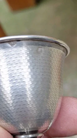 Coquetier en argent massif Cardeilhac