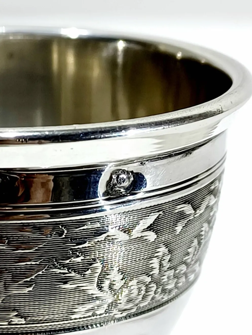 Coquetier en argent massif Pierre Bezon