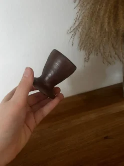 Coquetier en grès poterie Turgis calvados