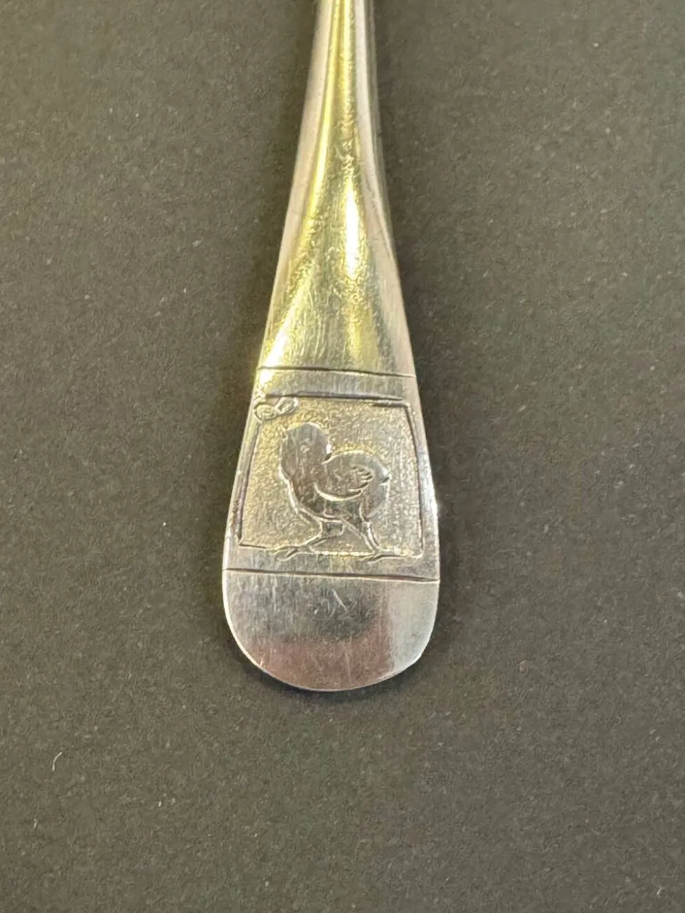 Coquetier en métal argenté