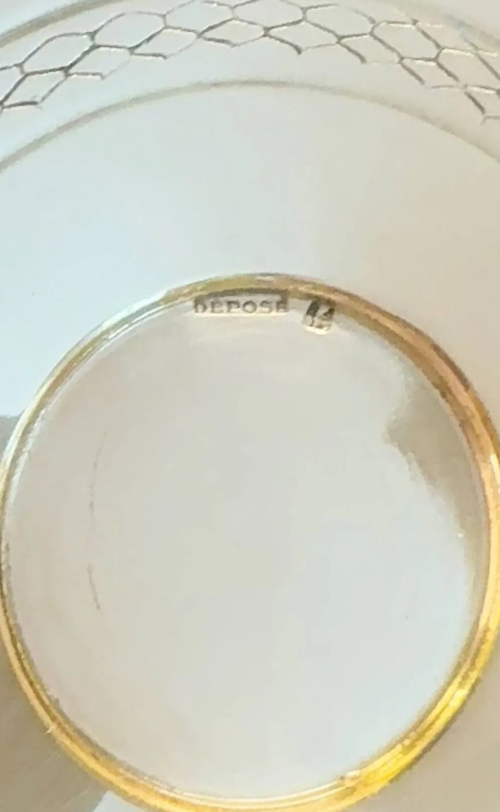 Coquetier en métal argenté